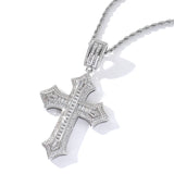 Pendentif Croix Baguette Iced