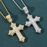 Pendentif Croix Baguette Iced
