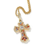 Pendentif Croix Aurora Iced