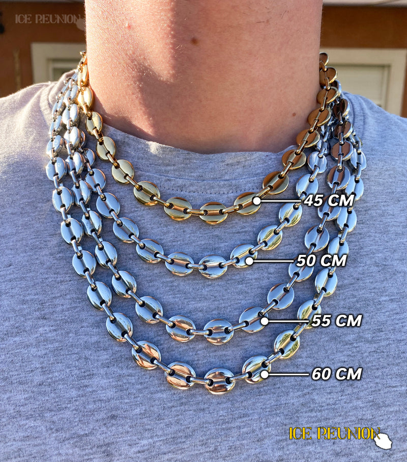 Collier plaqué or maille grain de café 65cm | Créolissime Collier plaqué or maille grain de café 65cm | Créolissime